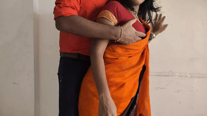 Beautiful big ass big boobs curvy Indian bhabhi in yellow saree