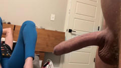 Dichflash After Teasing by Feets He Cum on Me 4 Times Part 1