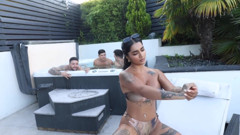 My Wife Comes to the Pool Party with My Friends and We All Fuck Her- Yasmina Khan