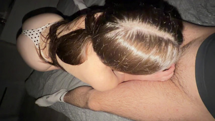 A hot student with a tight pink pussy gets a powerful orgasm and an unforgettable cumshot