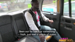 Female Fake Taxi- Hot Sweaty BBC Pays Taxi Fare and Leaves Big Tip