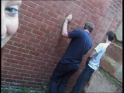 Two Guys Jerking off Degenerates Into Foursome