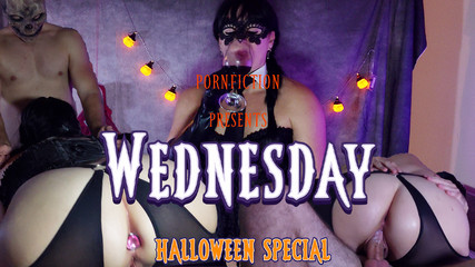 PornFiction presents: A monster fucked Wednesday in the ass! Halloween special