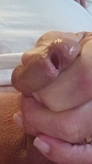 Cock head stimulation with precum