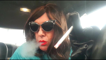 MRS. ROMAN SHOWING HER COCK STROKING SKILLS ON A DILDO WHILE SMOKING VS120s thumbnail