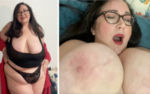 At home with bored BBW stepmommy
