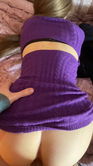 Having Sex with a Beauty in a Purple Dress
