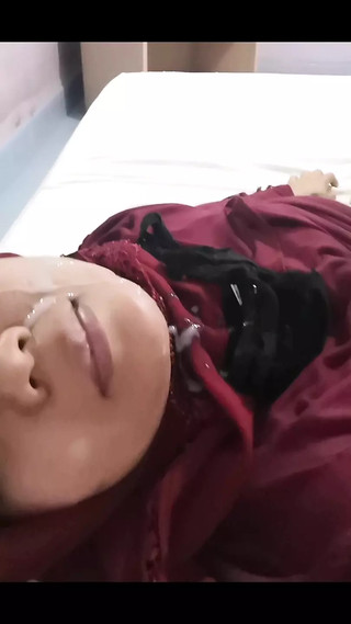 Muslim girl gets in the face