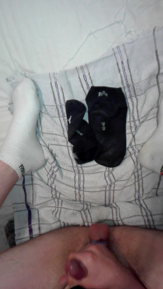 German Boy big load cum's in Socks on Socks