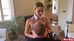 We Fuck Our Maid Until She Couldn't Walk Anymore- POV Threesome with Yoya Grey and Lya Missy
