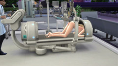 Doctor can't resist beautiful patient. The Sims