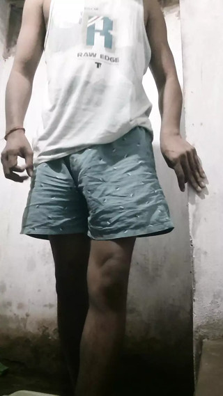 Indian teen removing his clothes and shows his full body