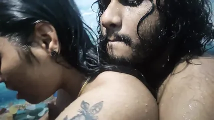 Malayali couple hot bath romance with sex in bathroom, Mallu couple hot boobs suck and ass lick with hot fuck