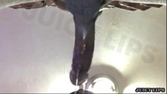JUICY LIPS-mouth got so sloppy slurping his dick he bust a hard NUT!!!