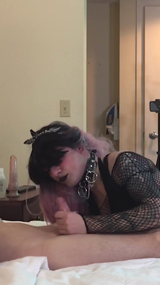 Goth Sissy Jade Madison Deepthroating Dick - Compilation 5