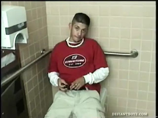 Straight Ethan Toilet Jerk Off