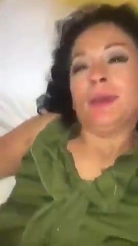 Green shirt latina getting fucked and enjoying cum dripping