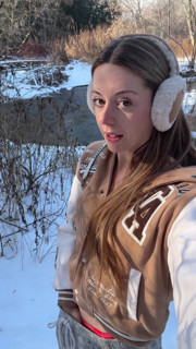 Orgasmic Walk in the Snow