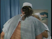 Injured patient in head bandage gets nurse pussy