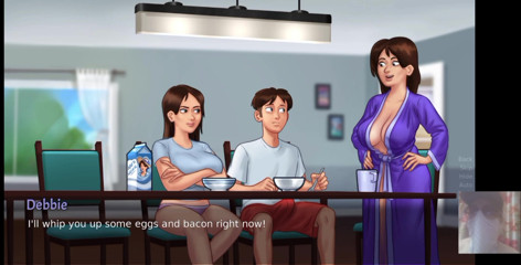 STEP-MOM and Step-sis didn't expected this!!!Step-Sis got fucked on the dining table.