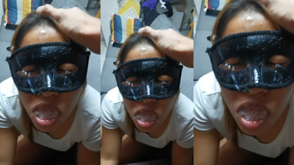 Asian student pays her rent