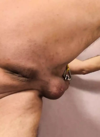 I smash my balls in slow motion . thumbnail