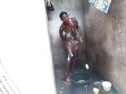 My Ebony Stepsister in The Shower