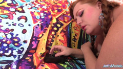 Big Redheaded Gal Julie Ann More Plugs Both Holes