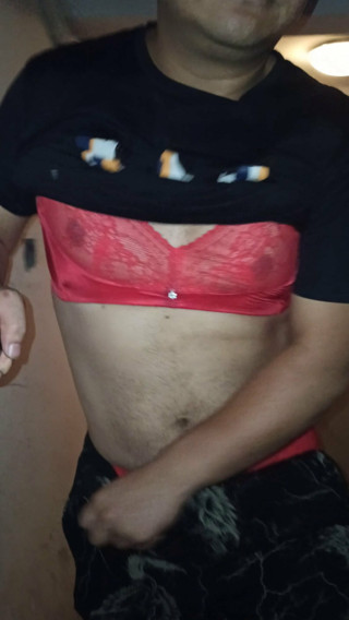 THE WIFES RED UNDERWEAR IS SEXY