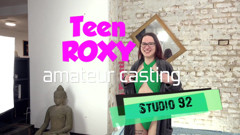 Young Roxy Xmas anal casting