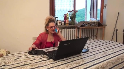 An Italian Slut Gets Fucked on the Sofa - Backstage