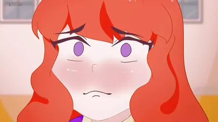 Red-haired Daphne takes off her panties in the toilet in front of an unknown guy without complexes !