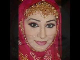 Gman Cum on  face of a Pakistani Slut in Hijab (tribute)