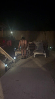 Midnight Poolside Tease