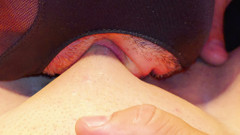 Licked that massive, shaved pussy