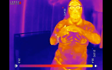 Sports Bra Try-on, Boob Bounce Tests, Naked Twerk Tease Thermal POV