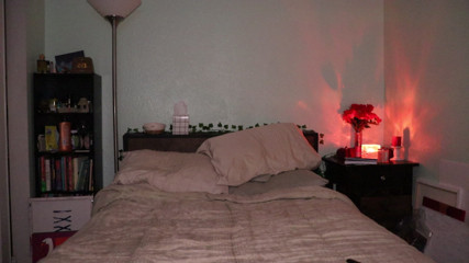 bbw girlfriend does sexy yoga poses before bed