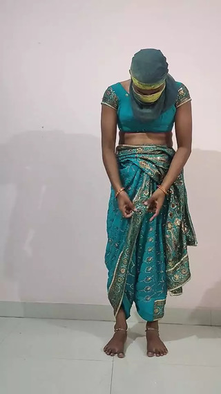 Crossdresser in saree