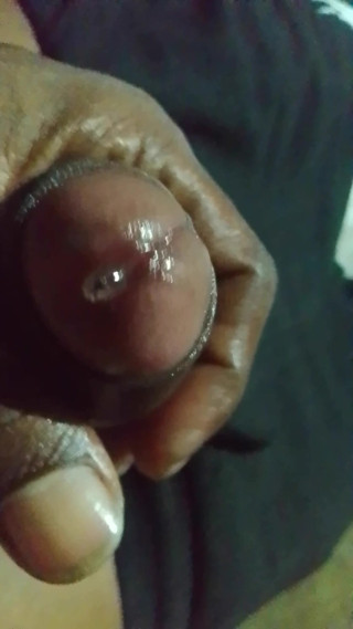 Oil on my black dick thumbnail