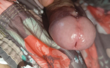 Dick Gets Hard When It Comes Out Through the Hole in the Shorts.