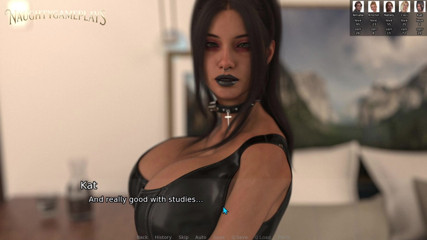 Blacked House By NTR Games Mandy, Hot Goth Girl Makes Guy Very Horny With Her Huge Goth Boobs