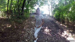 Pee attempts in the forest