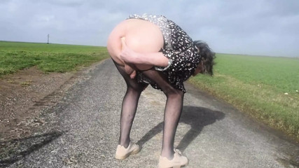 urethral sounding outdoors lingerie 4