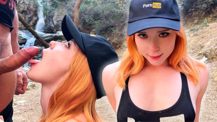 Horny Girl Blowjob and had Risky Sex in Nature