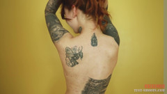 Cherr Tattooed Teen in Nude Video Casting