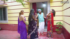Desi Indian Milk Man Fucks Three Bhabhi Ji After Seeing Their Huge Milky Boobs