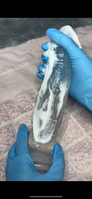 Japanese nurse gives you a nice handjob and footjob until you cum