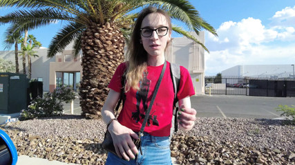 Trans hitch hiker repays hospitality with her ass &amp; mouth 4K thumbnail