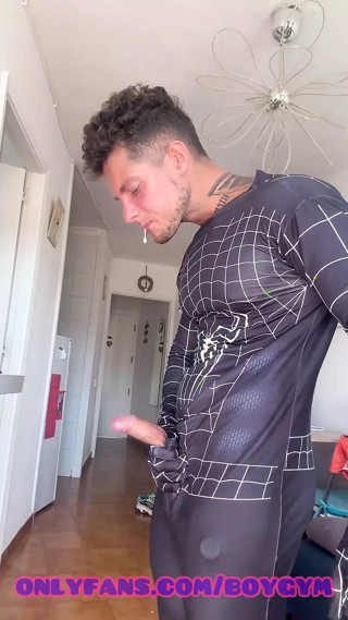 Spiderman with Fat Cock Talking Dirty