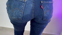Rubbing Dick with My Jean Part 2